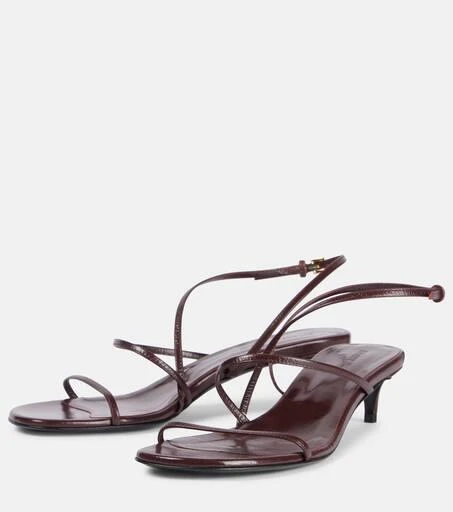 Khaite Loop 35 leather sandals 4