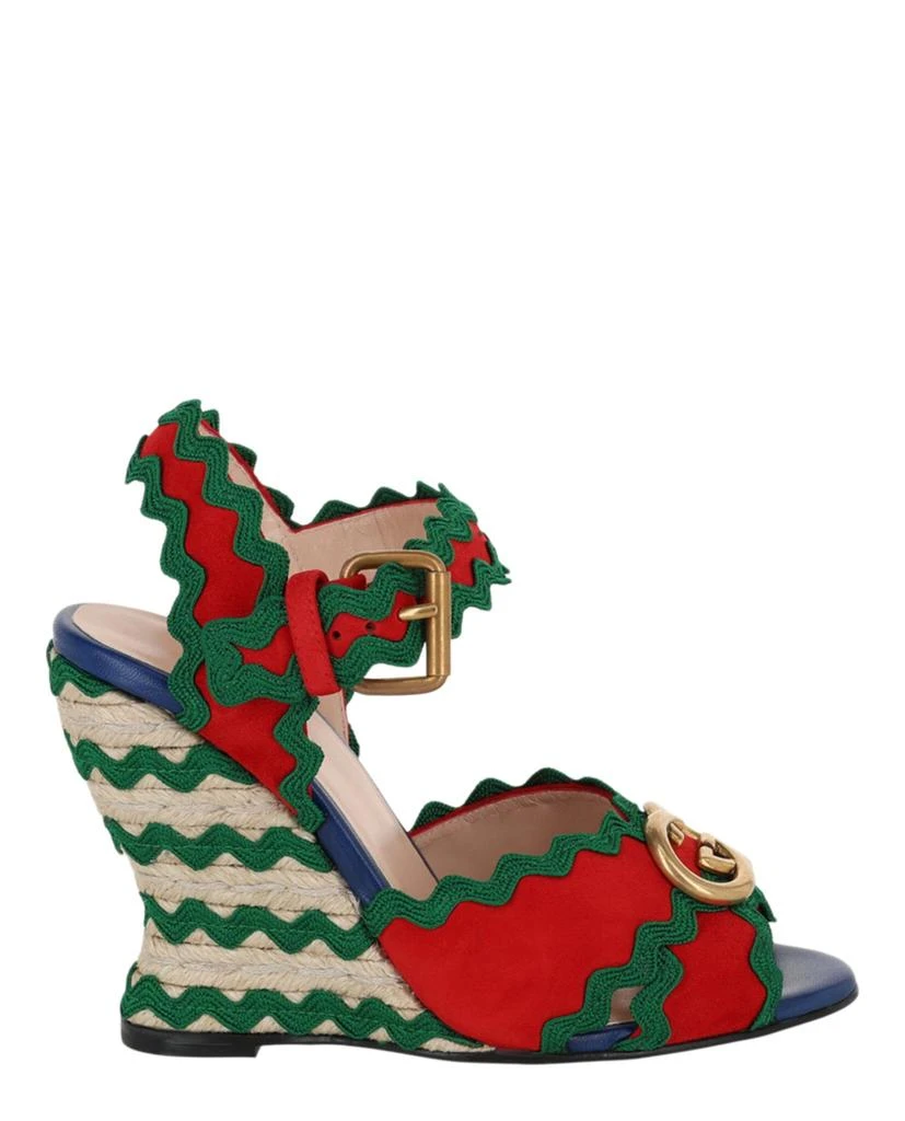 Gucci GG Wavy Colorblock Wedges 1