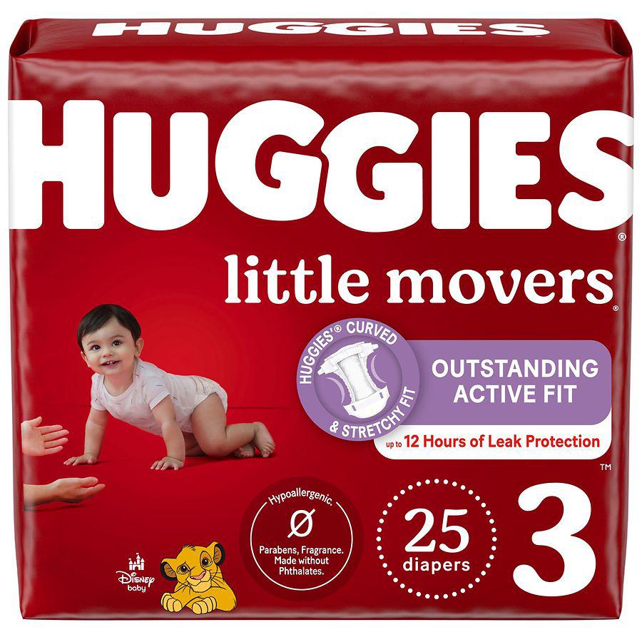 Huggies Baby Diapers Unscented, Size 3 (16-28 lbs)