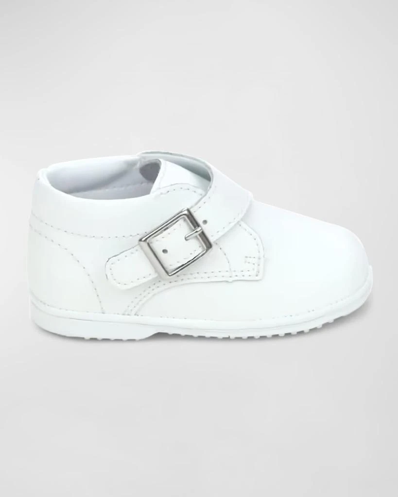 L'Amour Shoes Boy's Finch Buckled Leather Boots, Baby 1