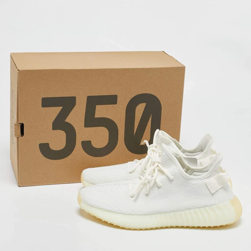 YEEZY Yeezy x Adidas White Knit Fabric Boost 350 V2 Cream Sneakers Size 42 2/3 9