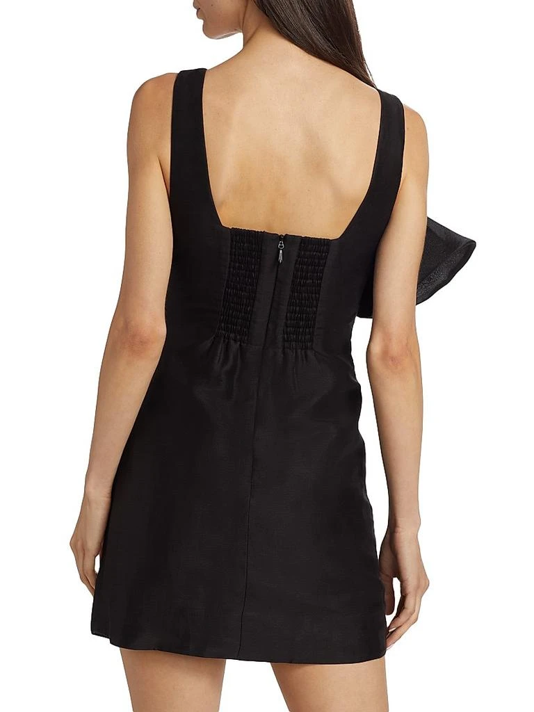 Aje Energy Floral Ruched Linen-Blend Minidress 5