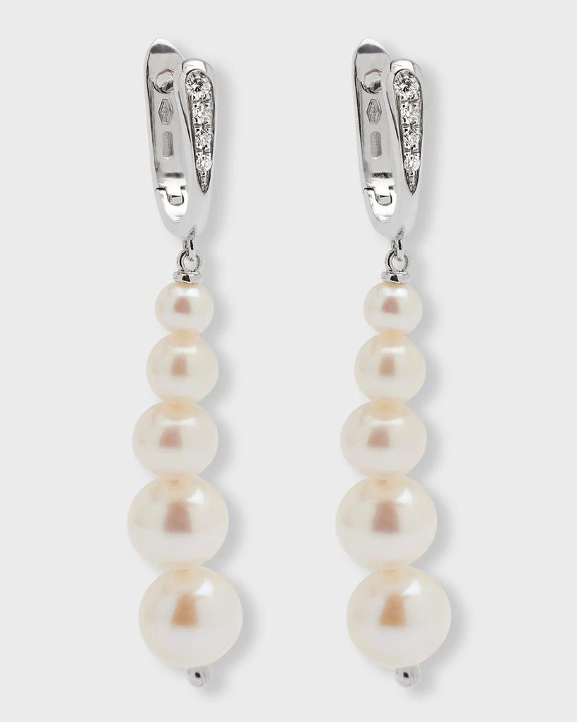 Utopia Graduated Pearl
Diamond Earrings