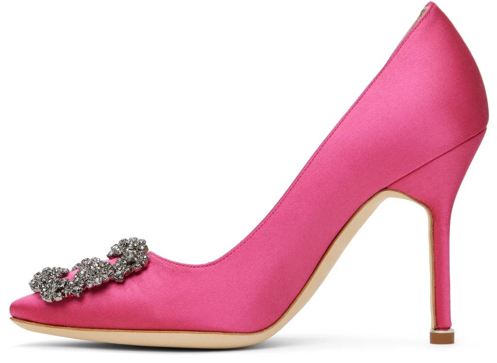 Manolo Blahnik Pink Hangisi Heels 3