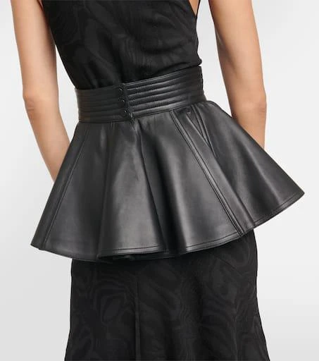 Alaïa Peplum leather belt 4