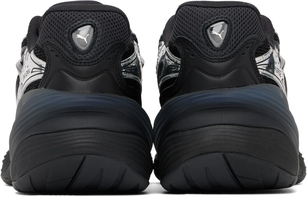Puma Black & Silver Inverse Dimension Sneakers 2
