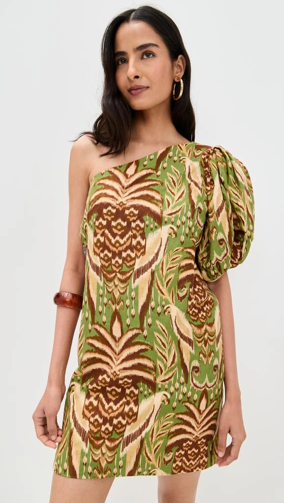 Farm Rio One Shoulder Buttoned Mini Dress 6