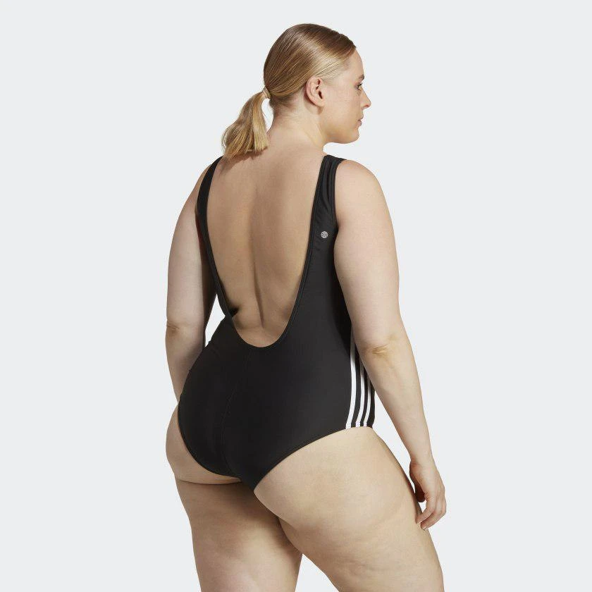 Adidas Women's  Adicolor 3-Stripes Swimsuit (Plus Size) 3