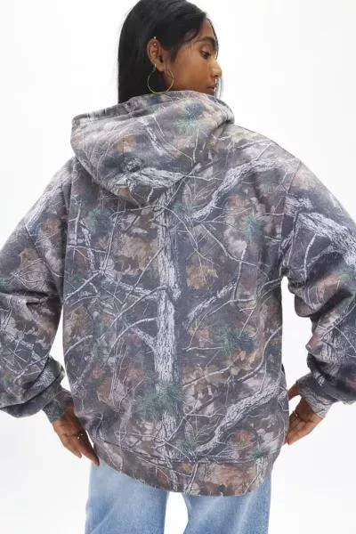 Urban Outfitters Vancouver Graphic Woodland Camo Hoodie Sweatshirt 2