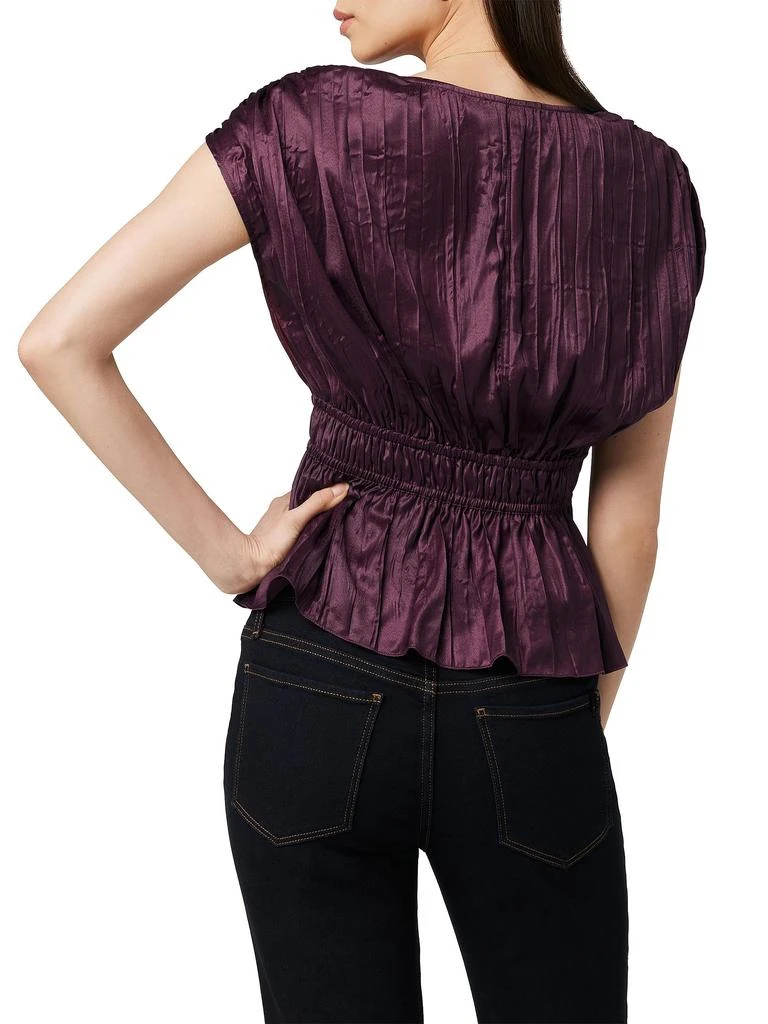 Joe
s Jeans The Lea Gathered Satin Peplum Top 2