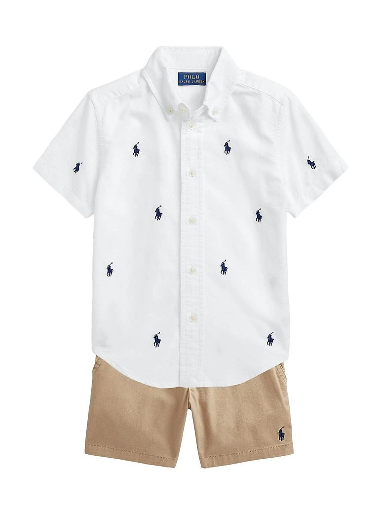 Ralph Lauren Little Boy's & Boy's Cotton Flat Front Shorts 2
