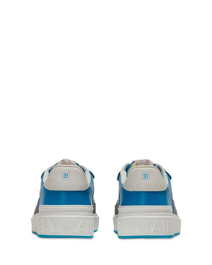 Balmain Men's B Court Flip Leather & Suede Sneaker 5