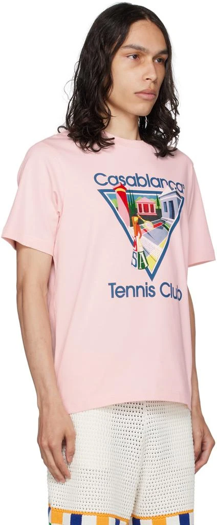Casablanca Pink 'La Joueuse' T-Shirt 2