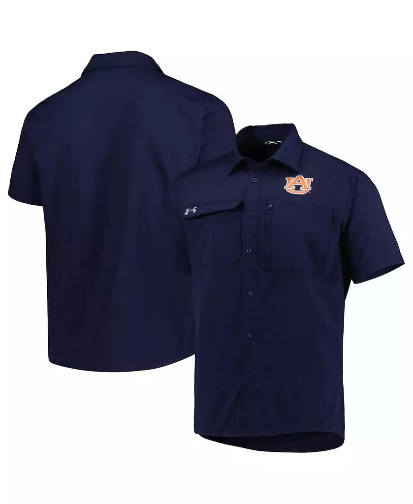 Under Armour Men's Navy Auburn Tigers Motivate Button-Up Shirt 2