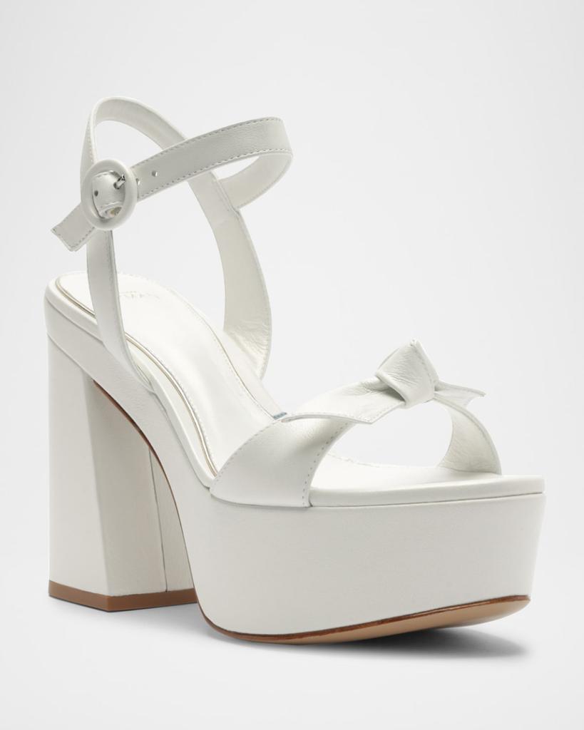 Alexandre Birman Clarita Flare Platform Bridal Sandals