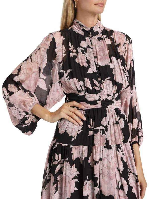 Derek Lam Jolie Floral Midi-Dress 4