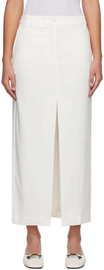 REMAIN White Slit Maxi Skirt 1