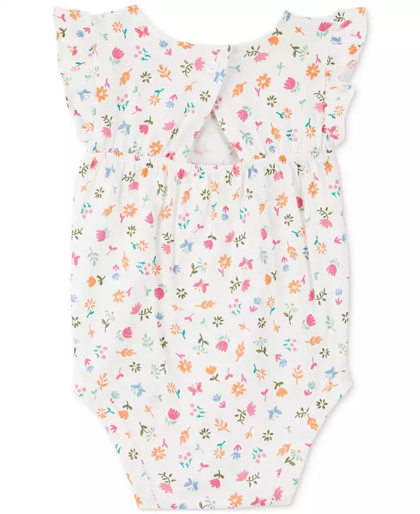 Carter's Baby Girls Floral-Print Bodysuit & Diaper-Cover Skort, 2 Piece Set