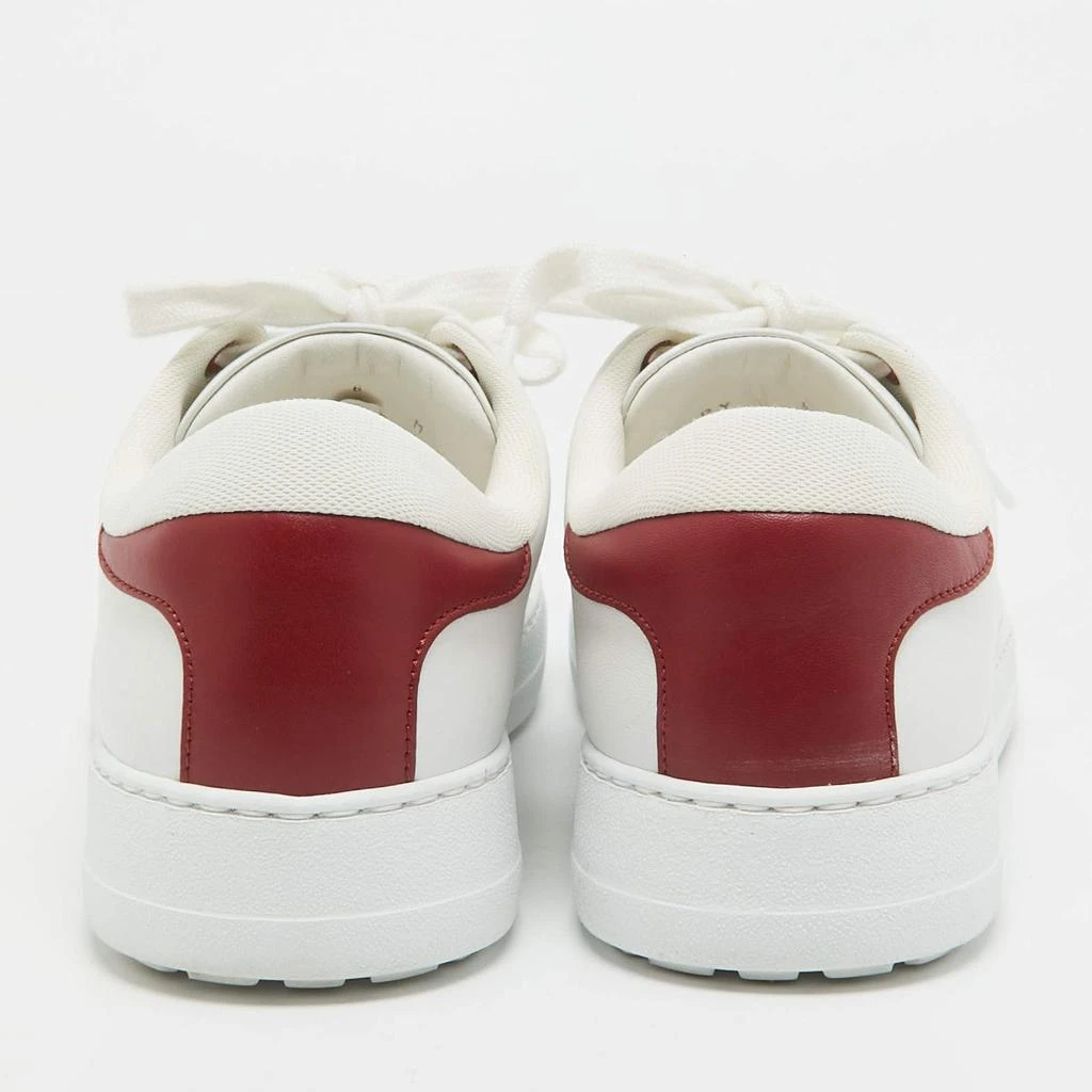 Salvatore Ferragamo Ferragamo White/Red Leather Classic Tennis Low Top Sneakers Size 40 5