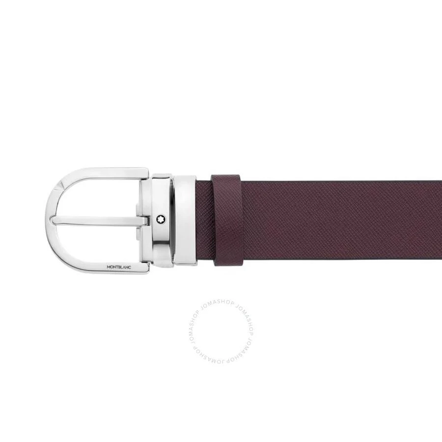 MontBlanc Horseshoe Buckle 35 Reversible Leather Belt 2