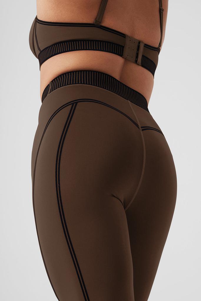 Alo Airlift High-Waist 7/8 Line Up Legging - Espresso - Pants