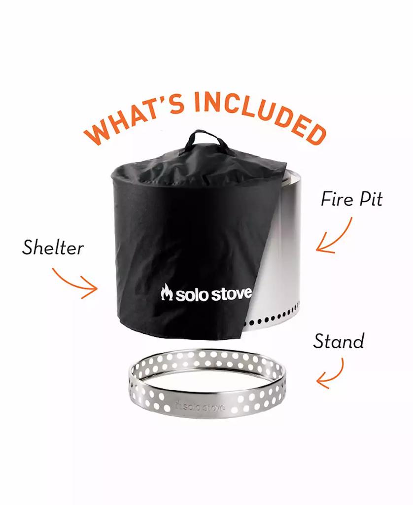 Solo Stove Stainless Steel 19.5" Smokeless Fire Pit