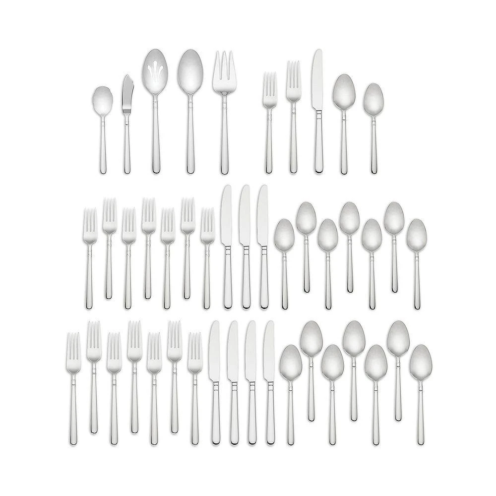 Kate Spade Carlton Street 45 Piece Flatware Set, Service for 8 1