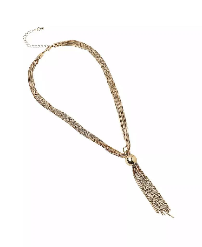 SOHI Women
s The Ballchain Lariat Necklace