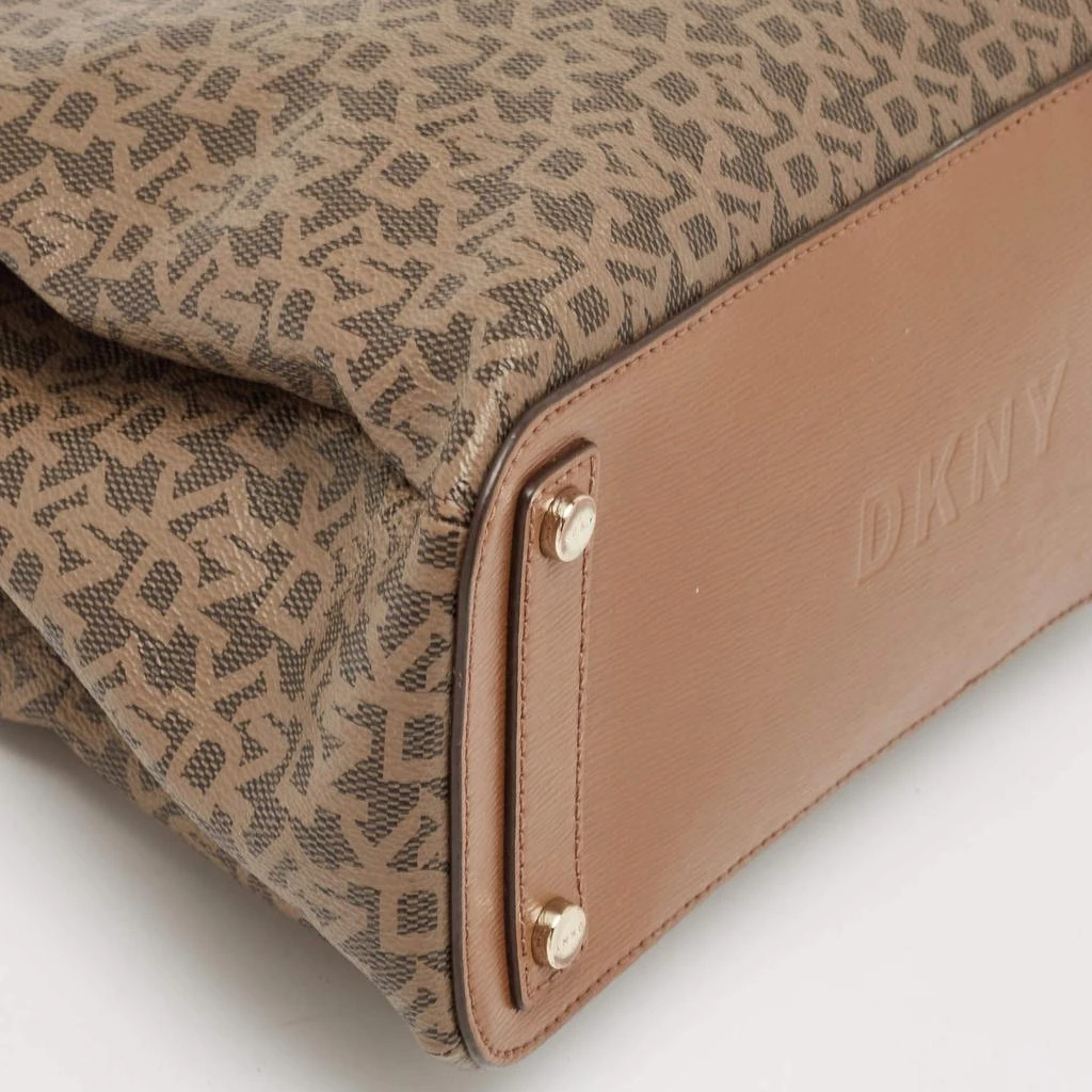 DKNY DKNY Brown Signature Coated Canvas Satchel 14