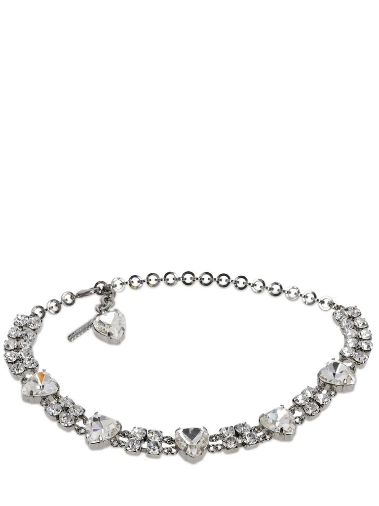 ALESSANDRA RICH Crystal Heart Choker 1