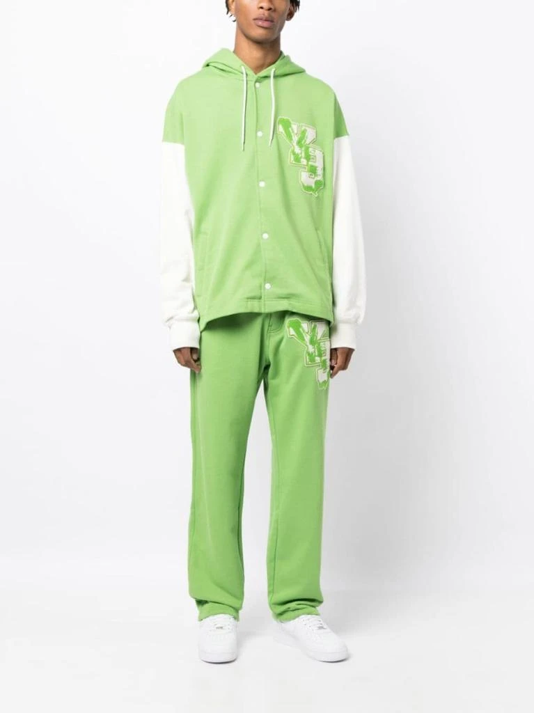 Y-3 Gfx Ft Logo-Patch Cotton Track Pants 2