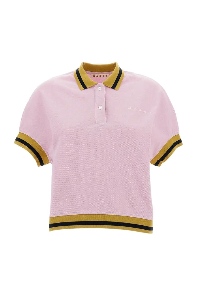 Marni Boxy Short-Sleeve Polo Shirt