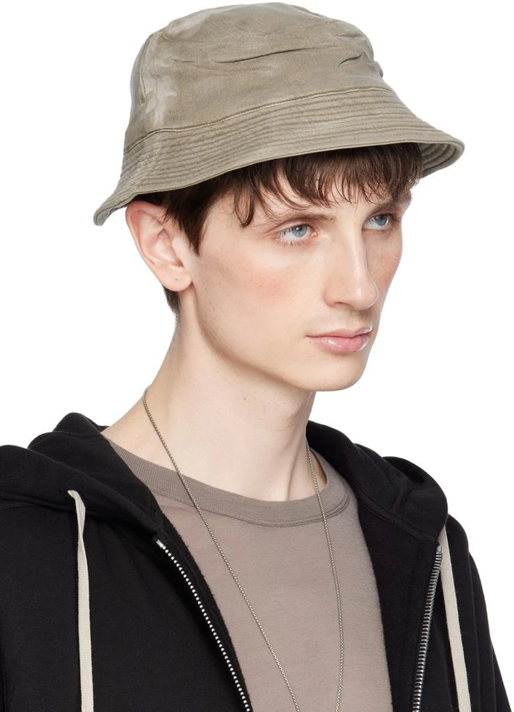 Rick Owens Off-White Gilligan Narrow Brim Bucket Hat 2