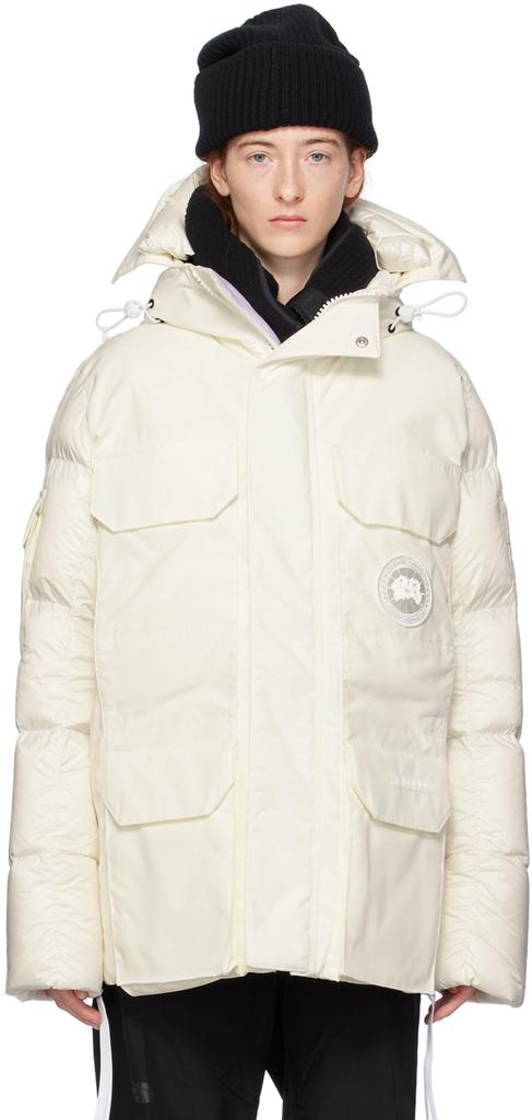 Canada Goose White Expedition Down Jacket Sneakers Sportswear BeyondStyle