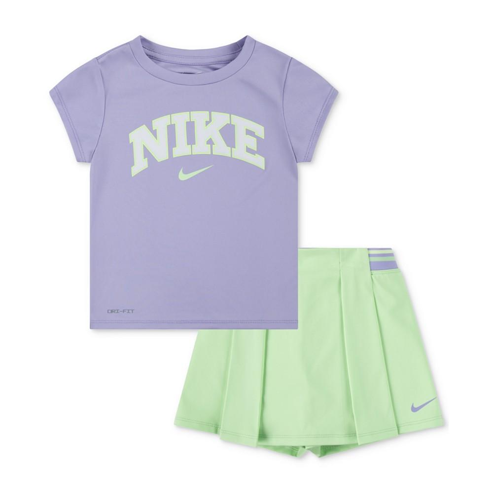 Nike Toddler Girls 2-Pc. Prep In Your Step Skort & Top Set