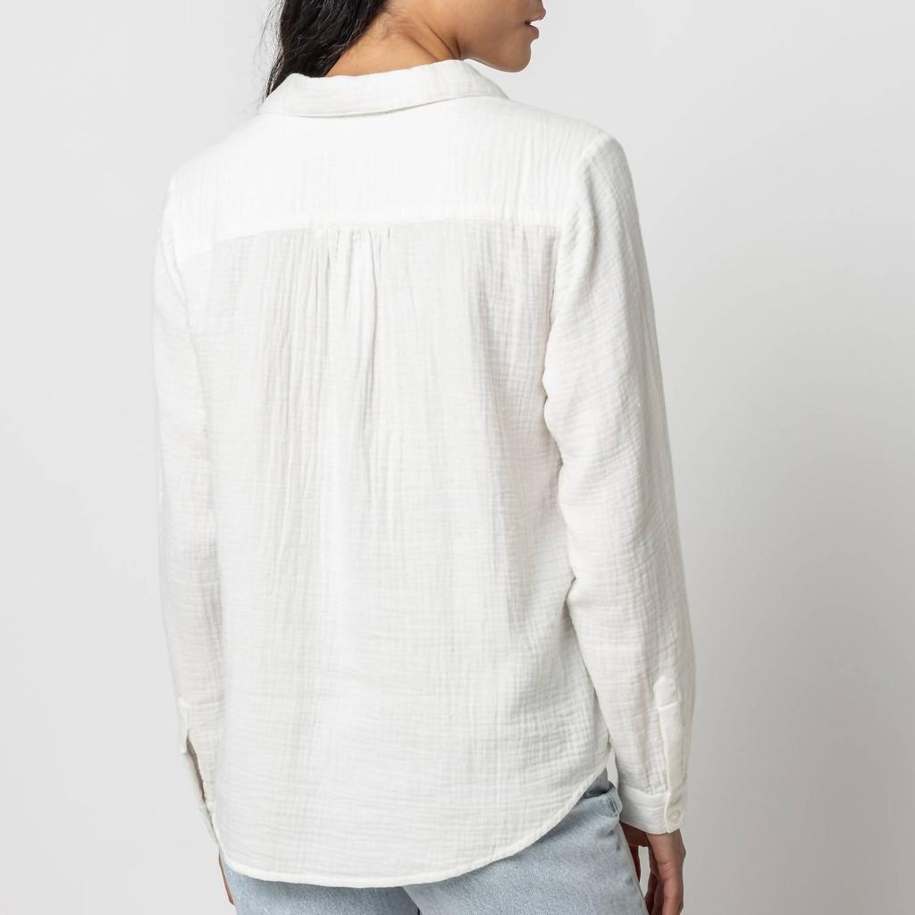 Lilla P Lilla P - Long Sleeve Button Down Top