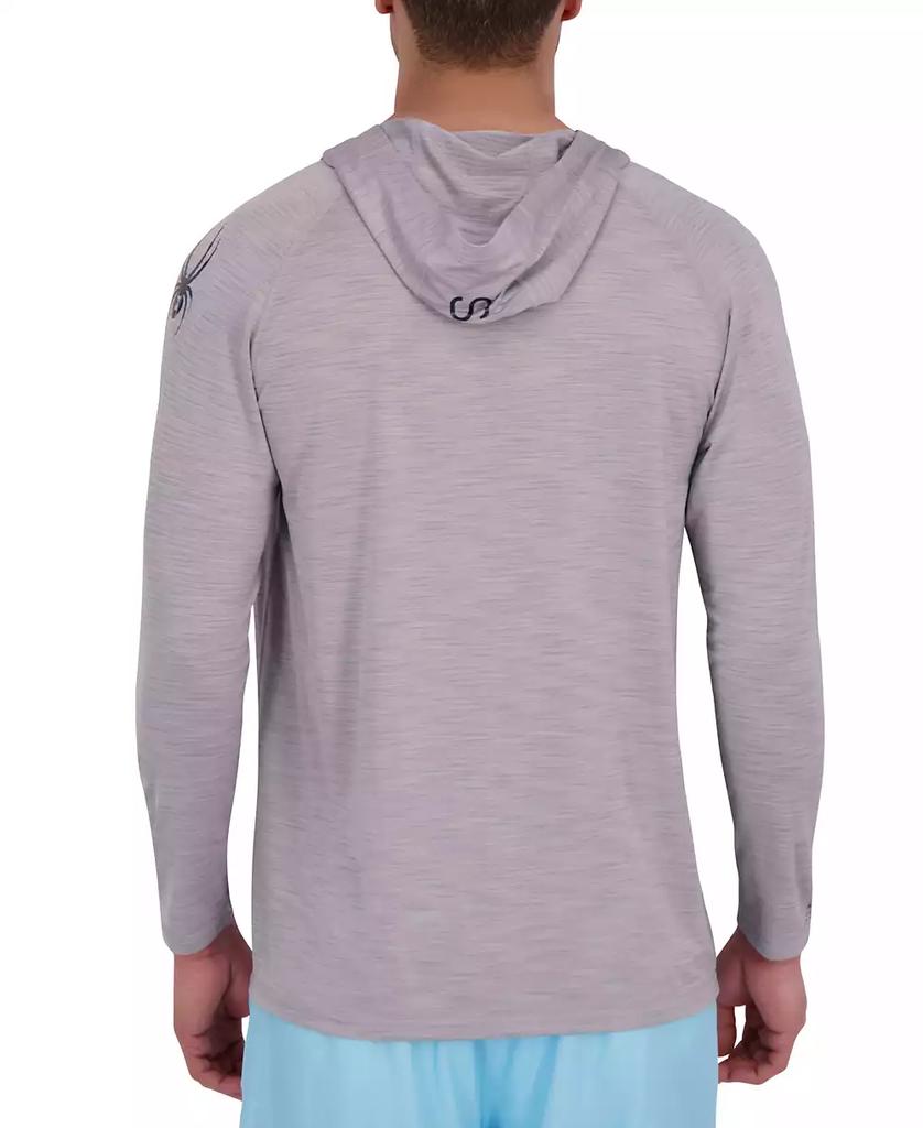 Spyder Men's Long Sleeve Shadow Stripe Rashguard Swim Hoodie
