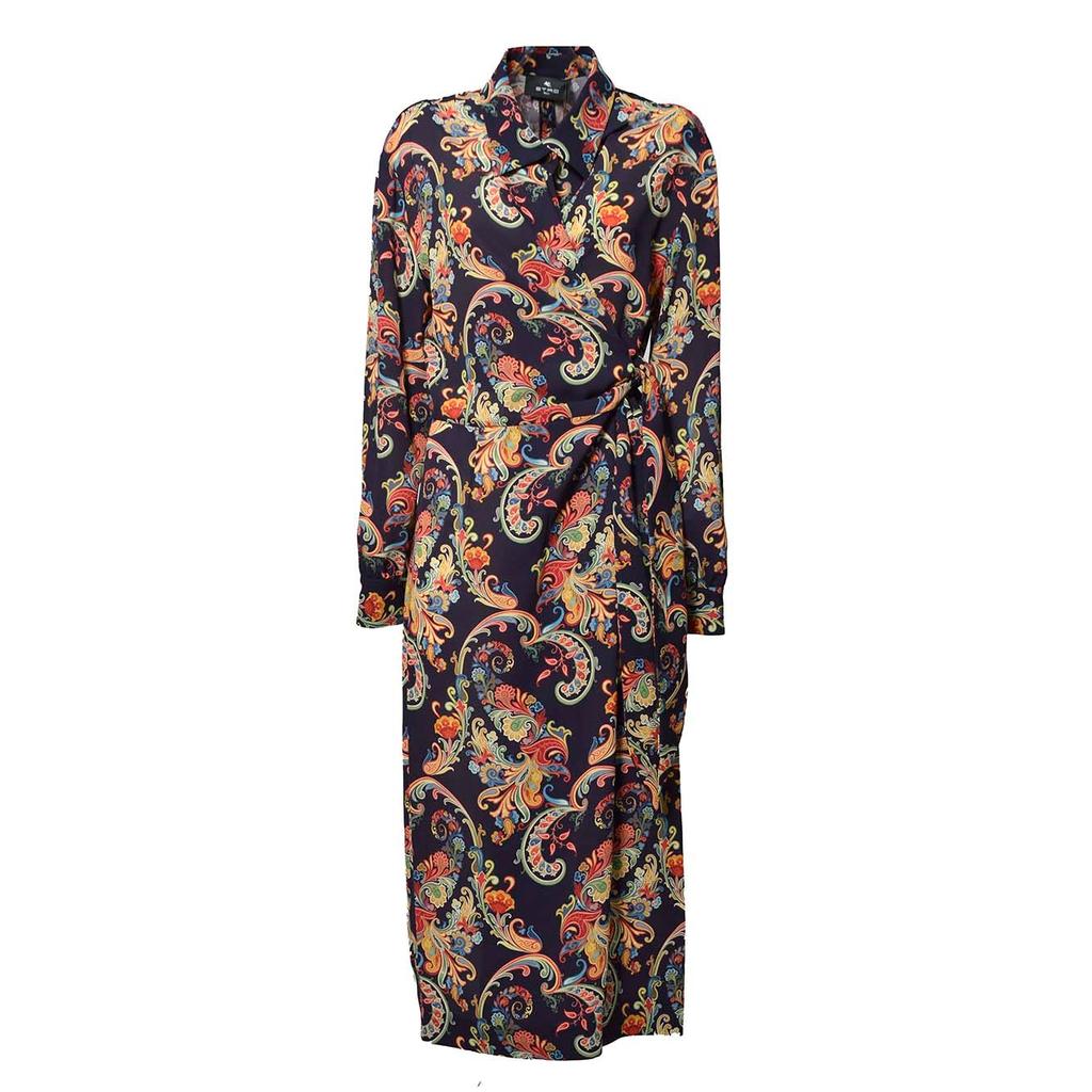 オールインワン・サロペット Etro Midi Dress Short Sleeve In Multicolored Printed ETRO Midi dress - Dresses & Skirts - Compare Prices from 6+