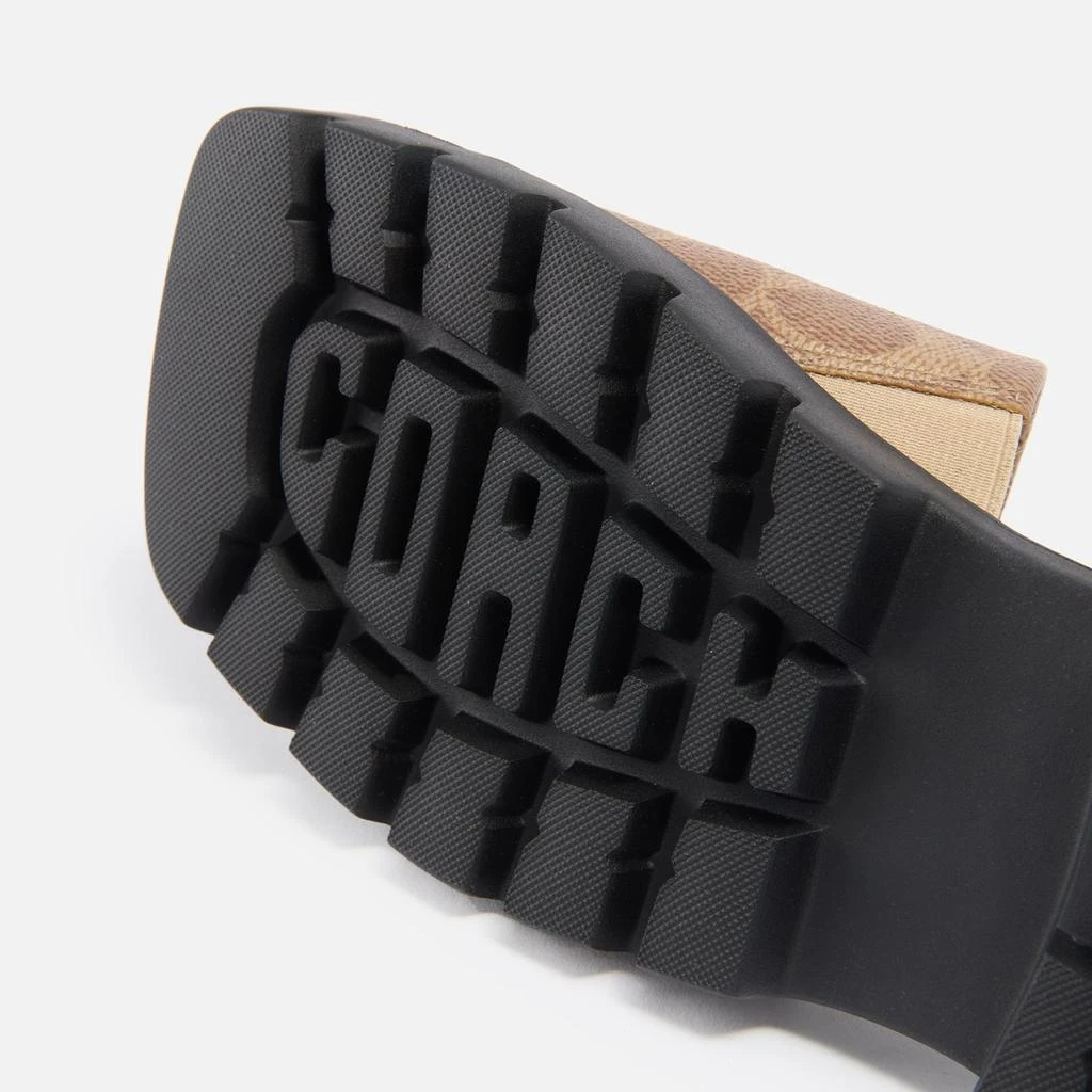 Coach Coach Women's Florence Coated Canvas Sliders 4