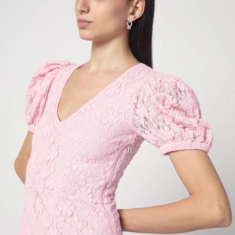 ROTATE Birger Christensen Pink lace midi dress - Dresses & Skirts -  BeyondStyle