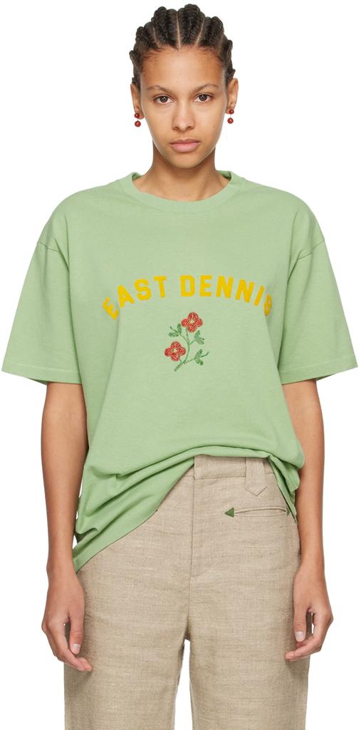 【関税込み】Bode グリーン East Dennis Tシャツ East Dennis Tee – BODE