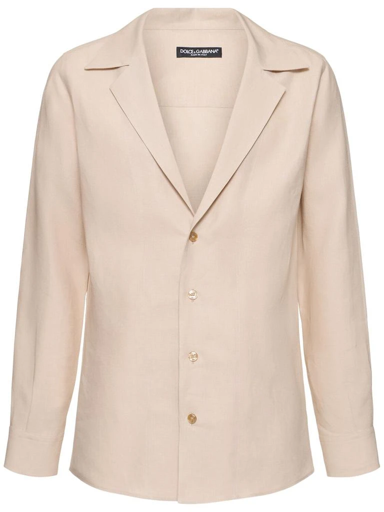 Dolce & Gabbana Long Sleeve Linen Shirt 1