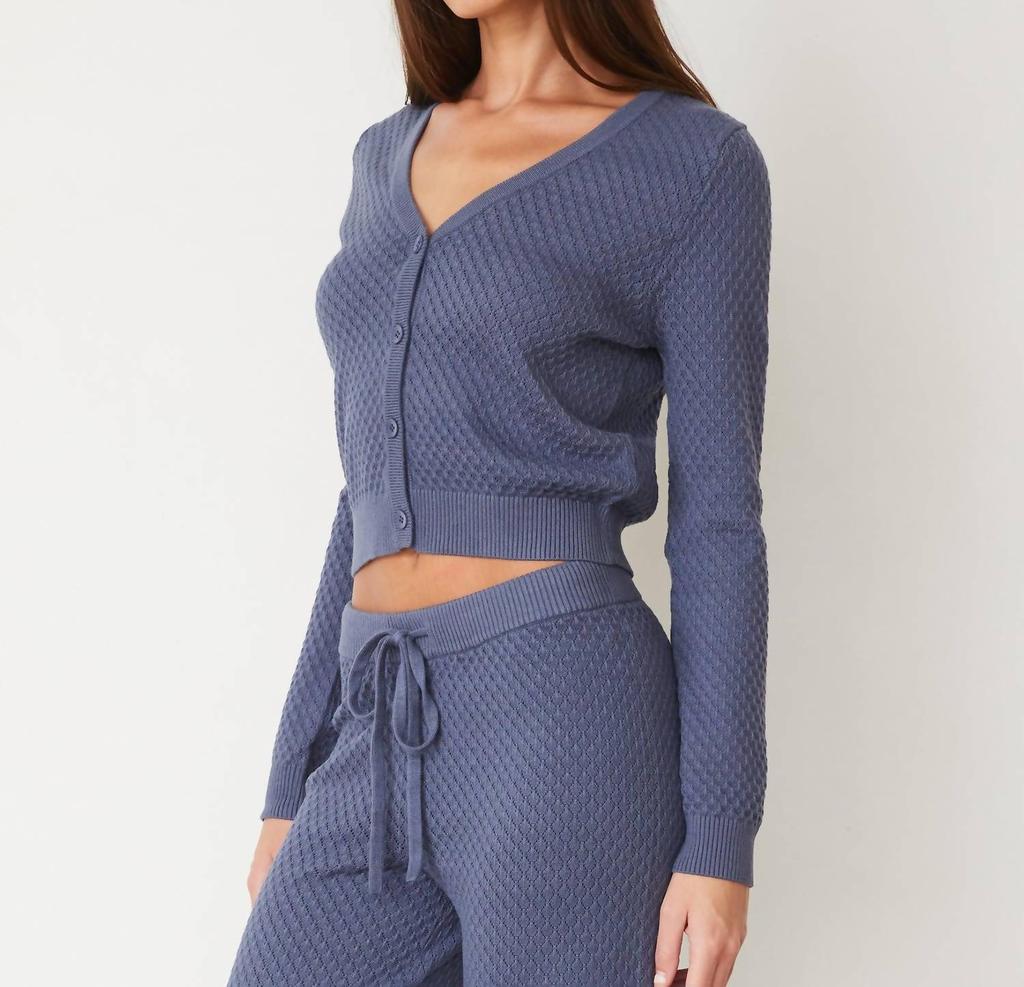 Monrow Monrow - Softknit French Waffle Cardigan