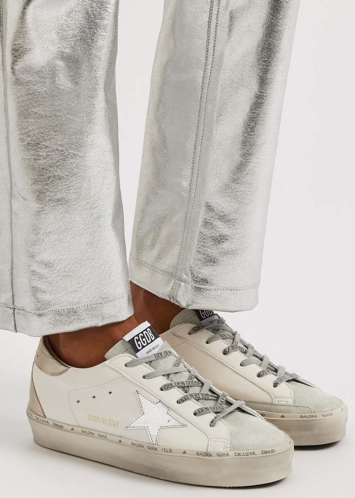 Golden Goose Hi Star distressed leather sneakers - Casual Shoes