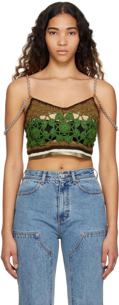 ANDERSSON BELL Khaki Mila Tank Top
