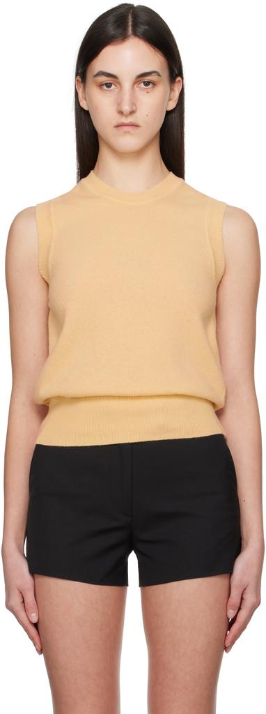 Nothing Written Yellow Emitt U-Neck Wool Vest