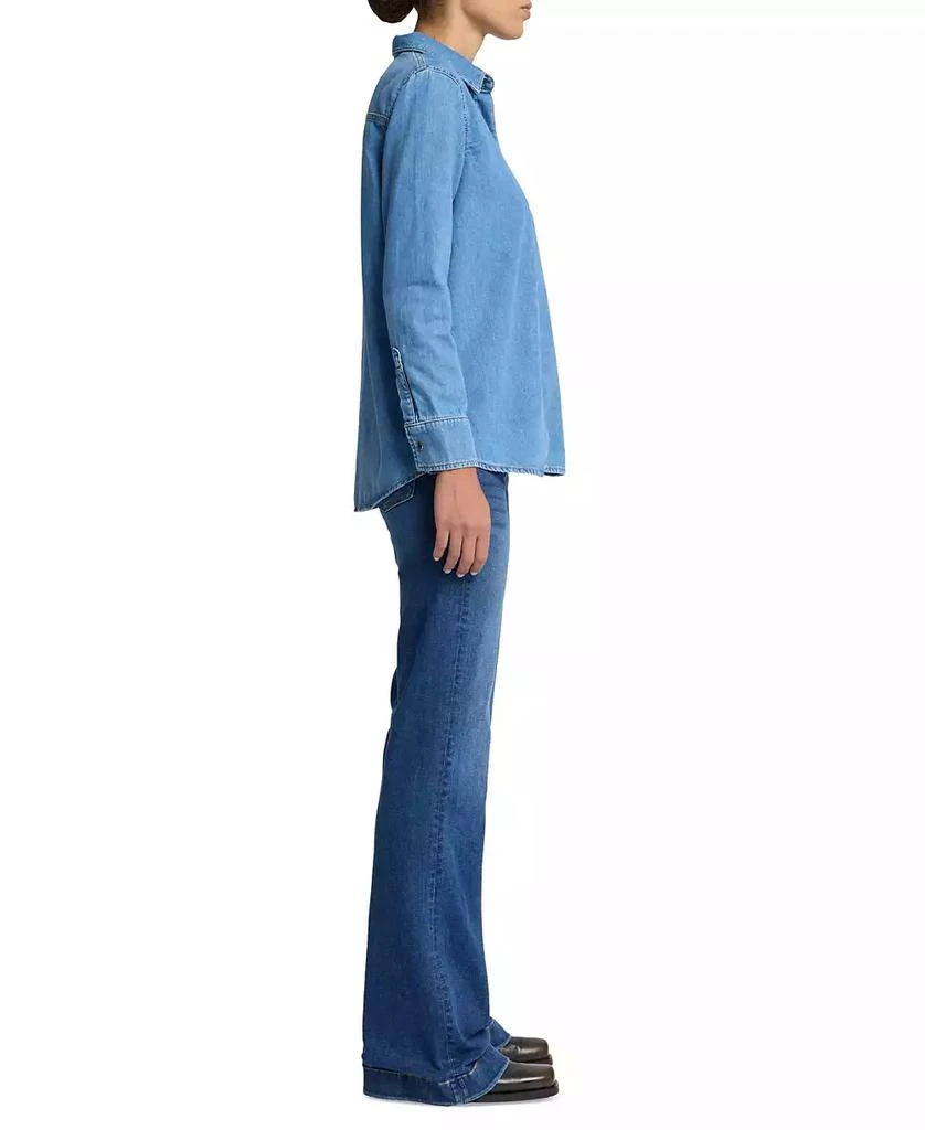 7 For All Mankind Women's Cotton Chambray Shirt 3