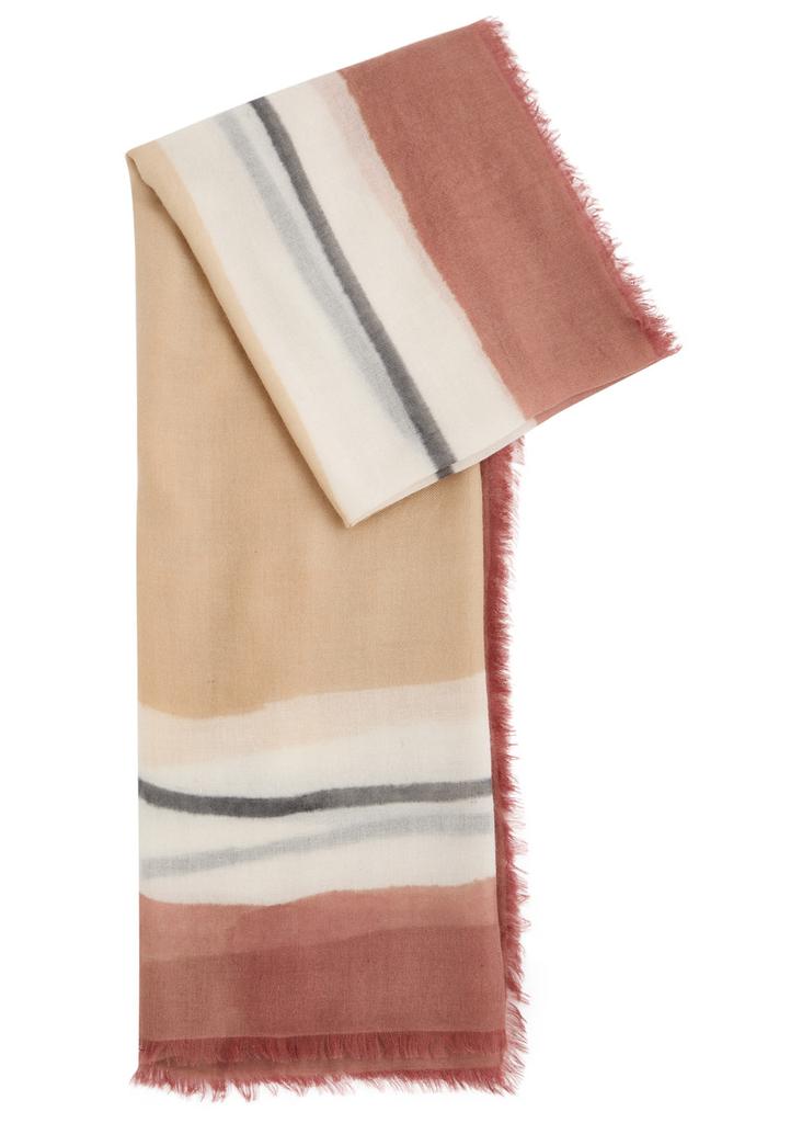 AMA Pure 3 Frames printed cashmere scarf