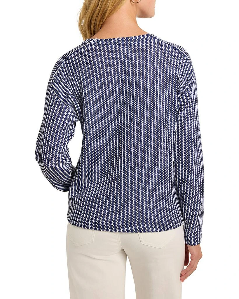 NIC+ZOE Zig Zag Striped Sweater 9