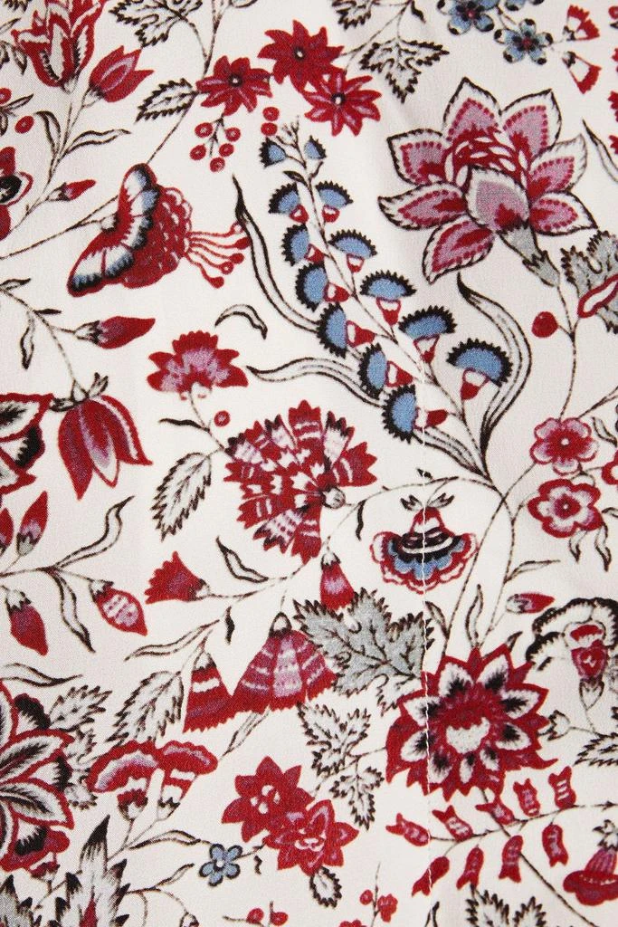 Isabel Marant Kacila gathered floral-print silk crepe de chine blouse 4